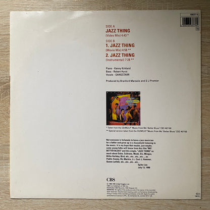 OG UK - Gang Starr - Jazz Thing (12", Single)