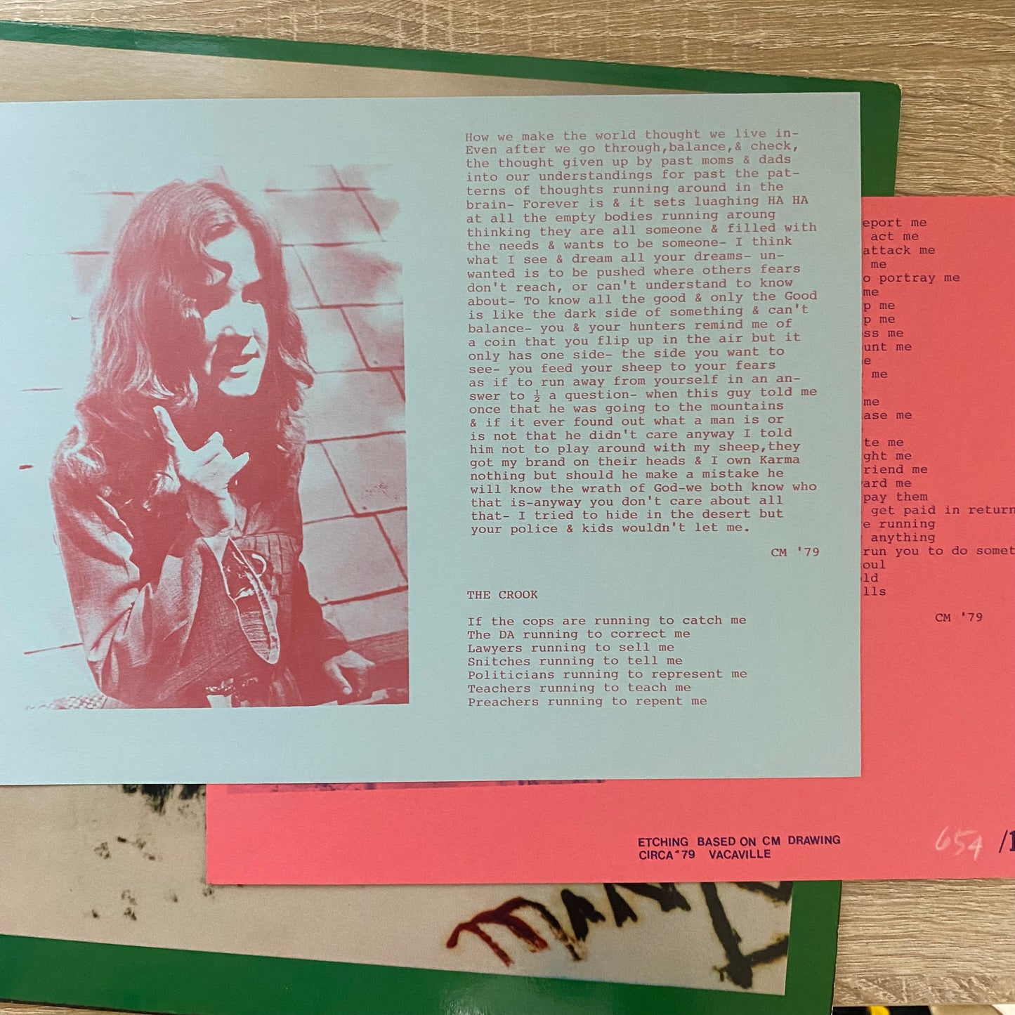 Charles Manson - The Son Of Man (LP, S/Sided, Etch, Ltd)