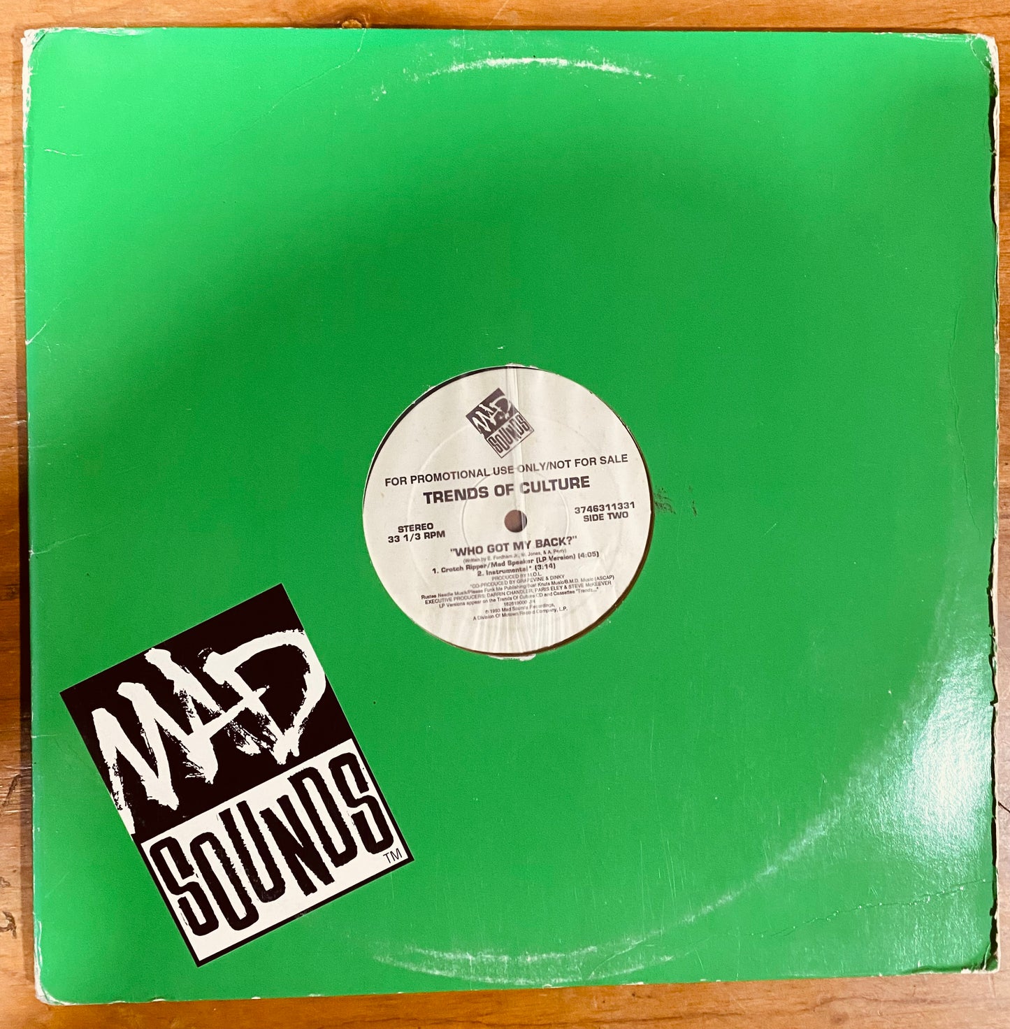 OG US - Trends Of Culture - Who Got My Back? (12", Promo)