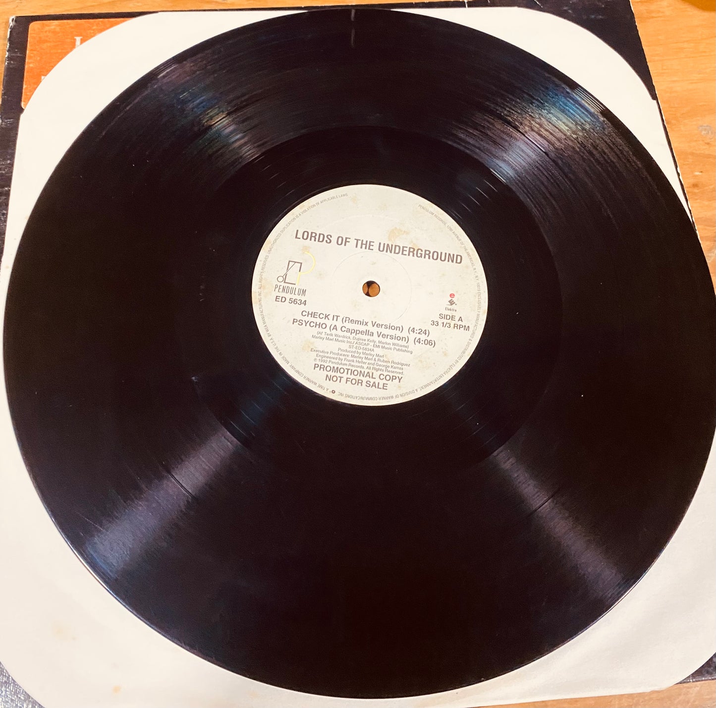 OG US PROMO - Lords Of The Underground - Check It (12", Promo)