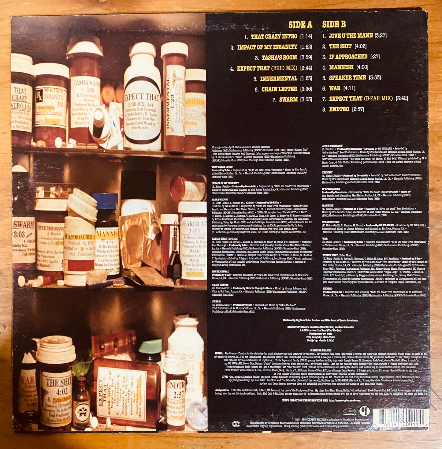 OG US - Mannish - Audio Sedative (LP, Album) CL
