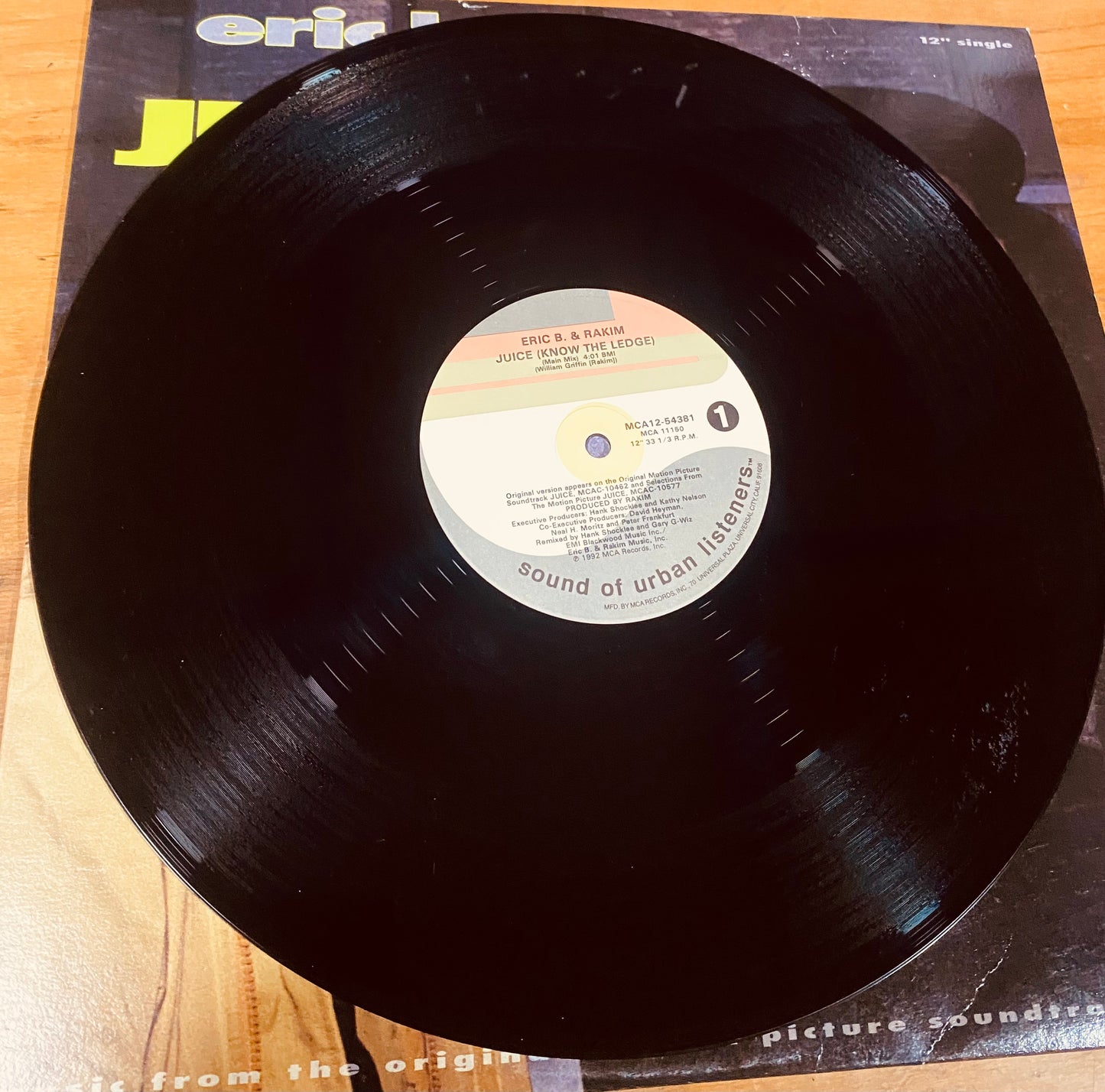 OG US - Eric B. & Rakim - Juice (Know The Ledge) (12", Single)