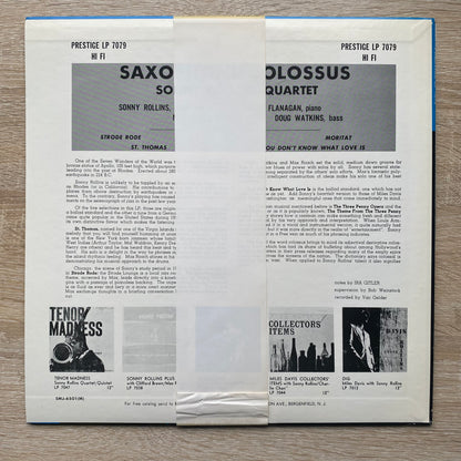 Sonny Rollins - Saxophone Colossus (LP, Album, Mono, RE)