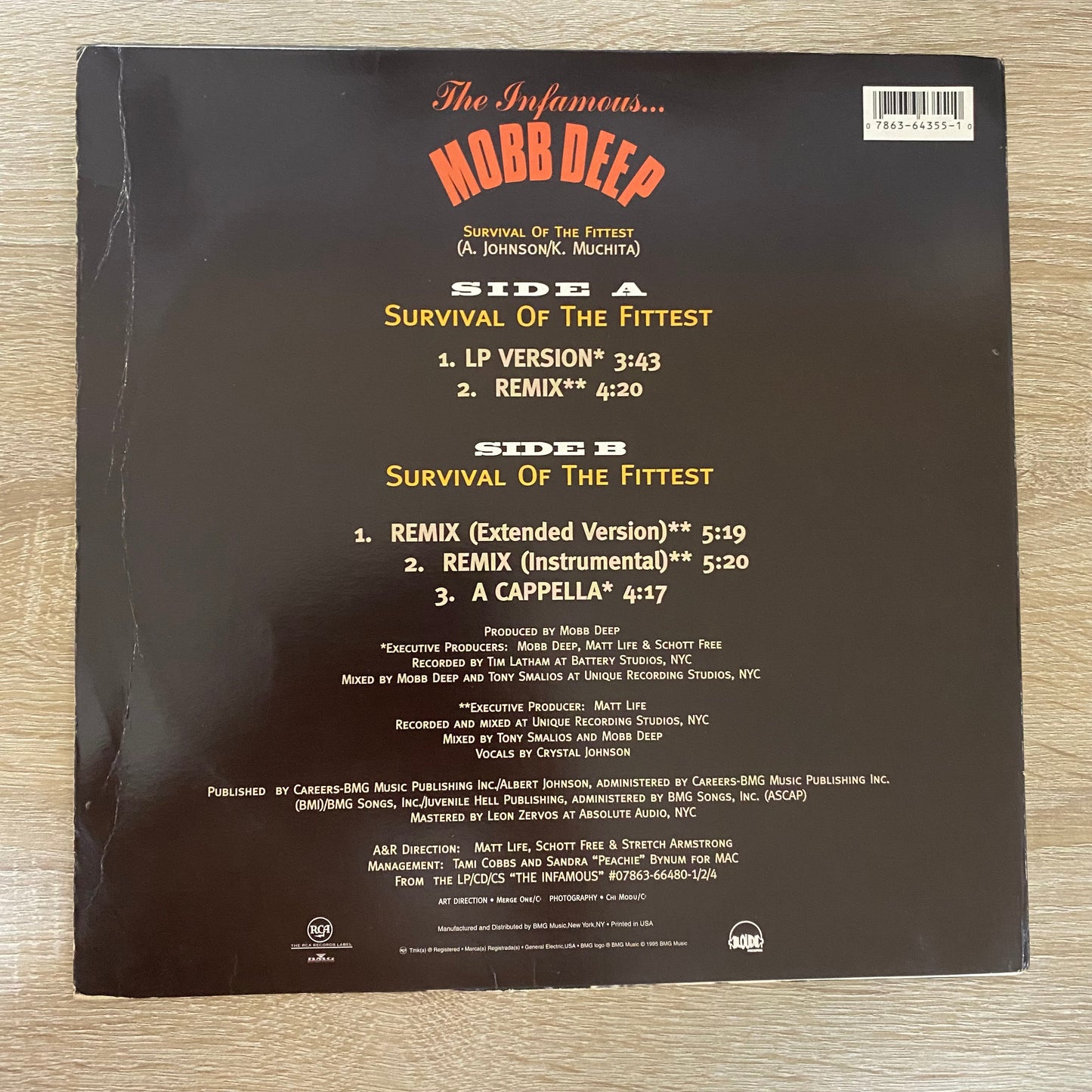 OG US - Mobb Deep - Survival Of The Fittest (12")