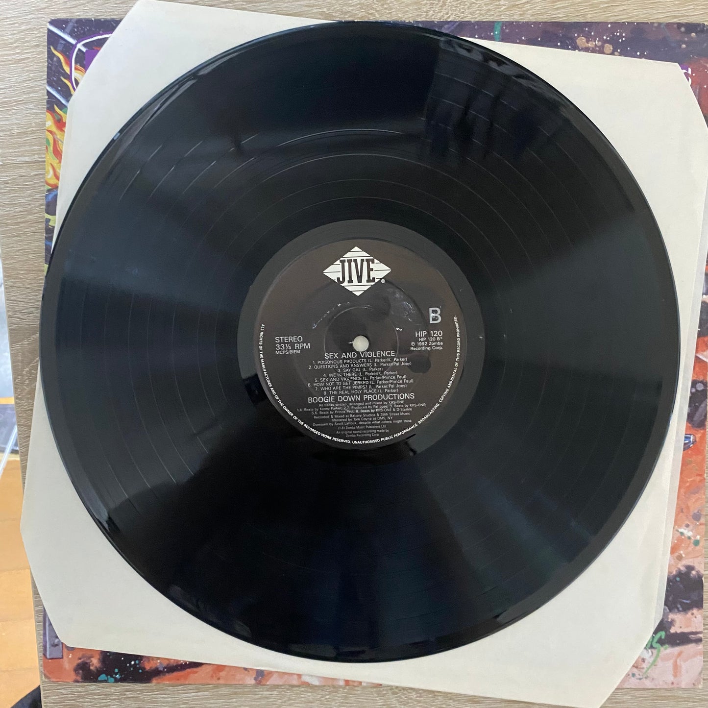 OG UK - Boogie Down Productions - Sex And Violence (LP, Album)