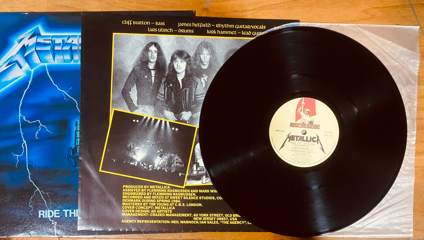 EU PRESS- Metallica - Ride The Lightning (LP, Album, RE)CL