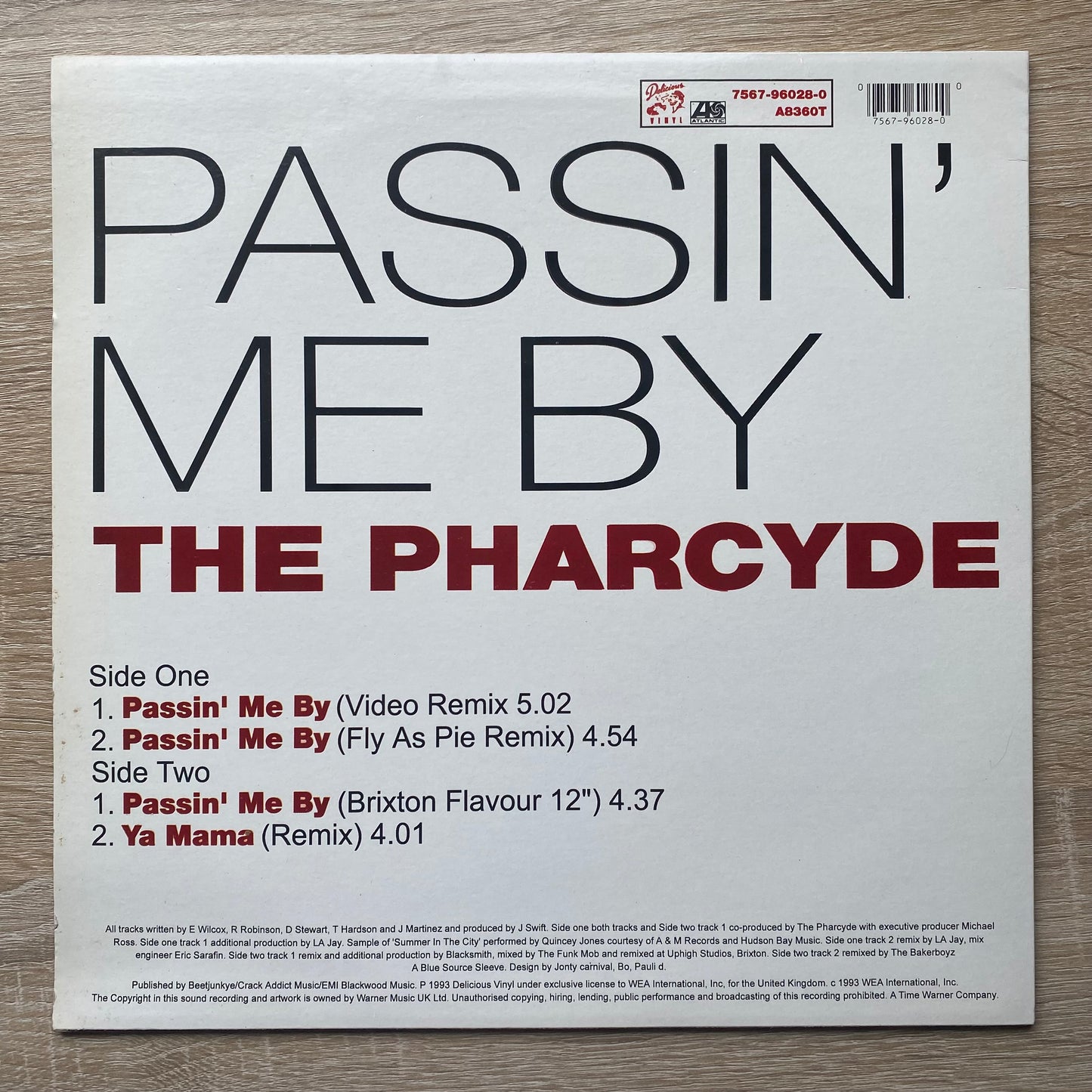 OG UK - The Pharcyde - Passin' Me By (12")