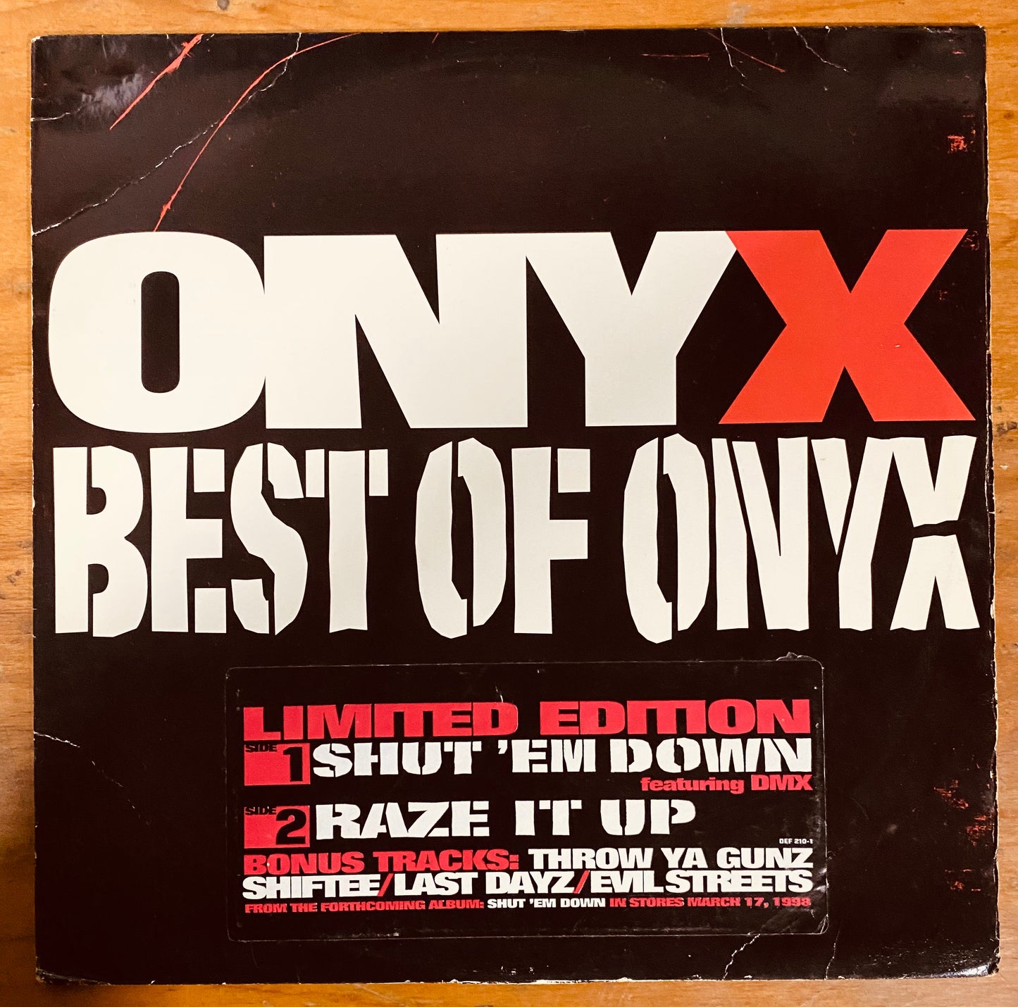 OG US - Onyx - Best Of Onyx (2x12", Single, Ltd) CL