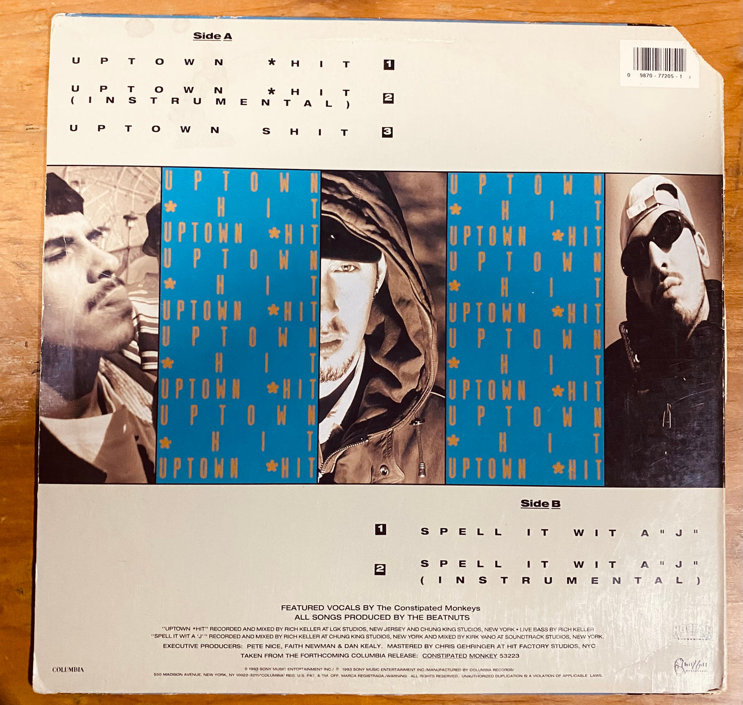 OG US - Kurious Featuring The Constipated Monkeys - Uptown *hit (12")
