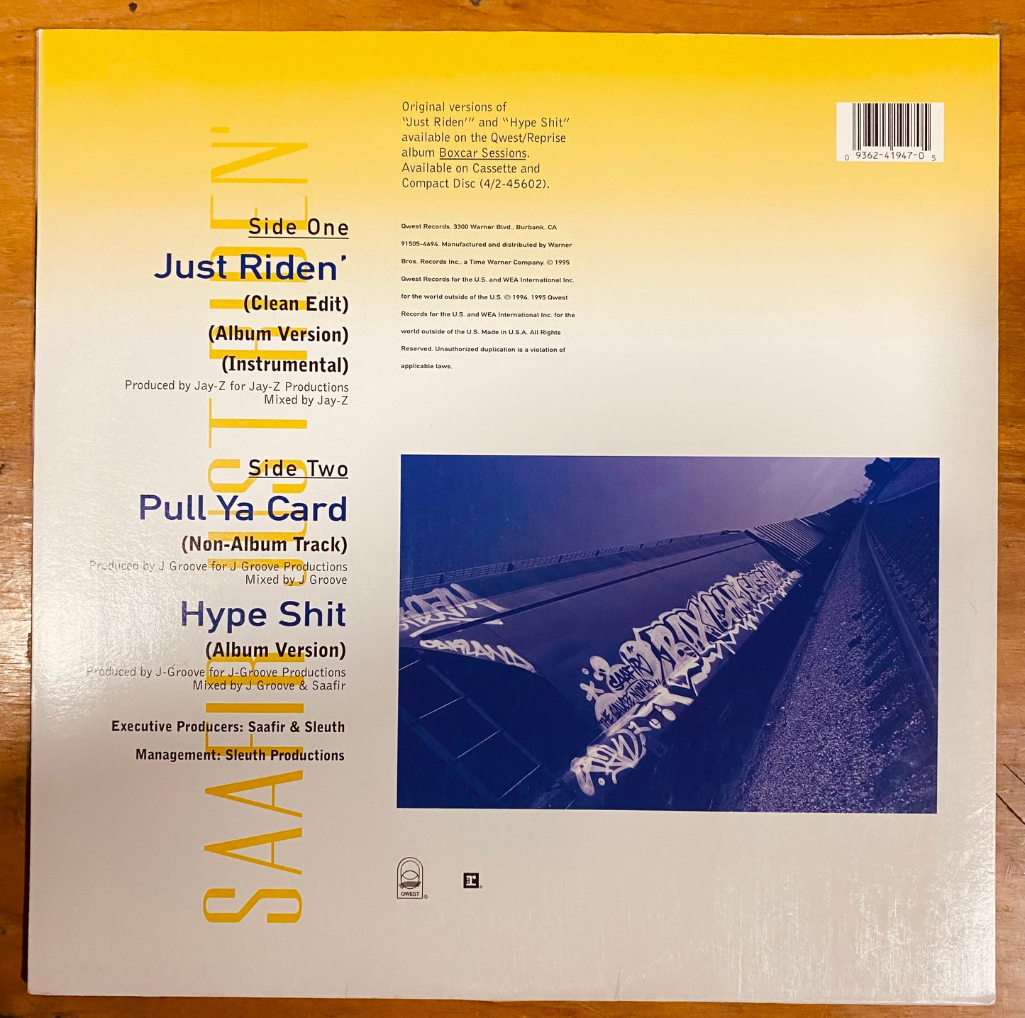 OG US - Saafir - Just Riden' (12")