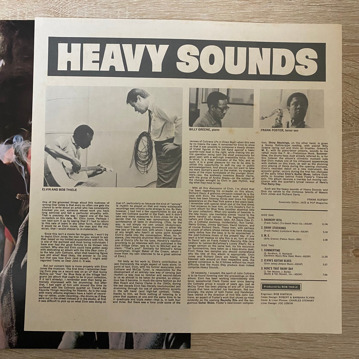 Elvin Jones And Richard Davis (2) - Heavy Sounds (LP, Album, Ltd, RE)