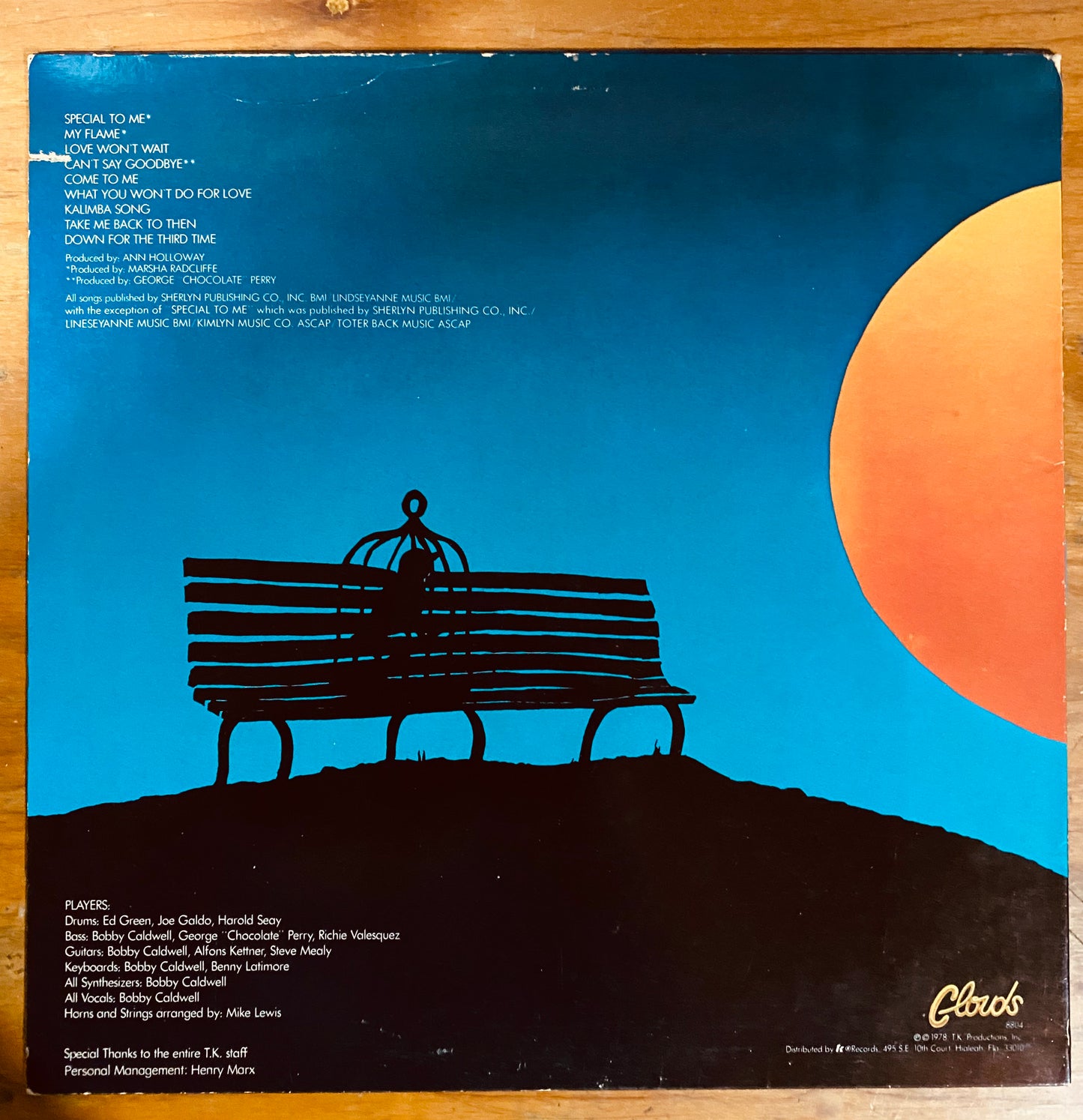 OG US - Bobby Caldwell - Bobby Caldwell (LP, Album, She) CL