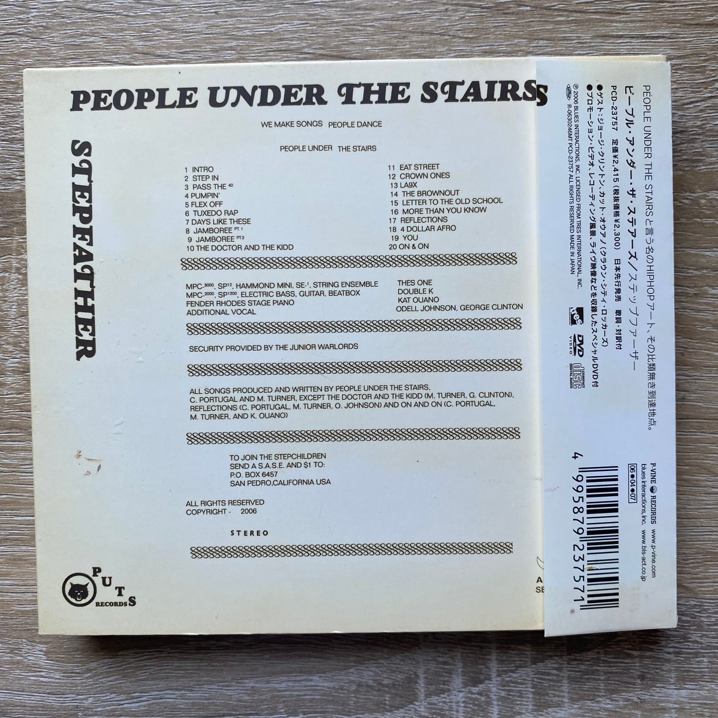 OG JP - People Under The Stairs - Stepfather (CD, Album + DVD)