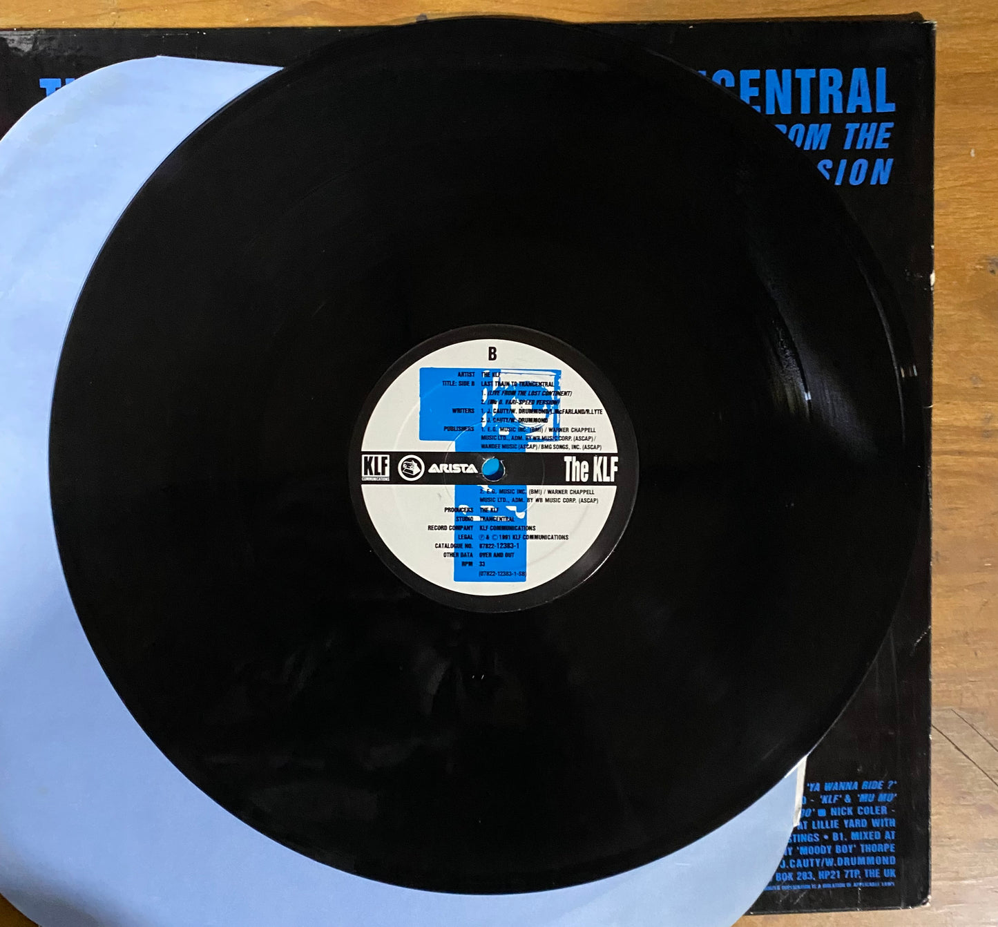 OG US - The KLF - Last Train To Trancentral (Live From The Lost Continent) (12", Single) CL