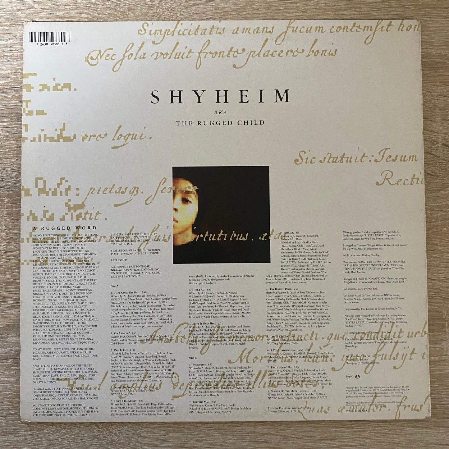 OG US - Shyheim A.K.A. The Rugged Child - Shyheim A.K.A. The Rugged Child (LP, Album)